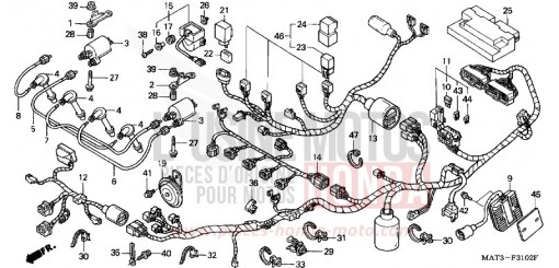 WIRE HARNESS (1/2/3/4) CBR1100XX4 de 2004